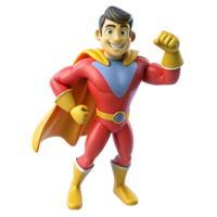 impressive abstract A cartoon superhero in a dynamic pose, bright city lights illuminating the scene, illustrated in a bold and powerful cartoon style exclusive png