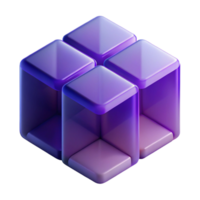 beautiful modern A series of overlapping, translucent planes in shades of deep violet and indigo, lit by a subtle, gradient light, in a minimalist, geometric style premium png