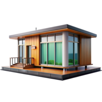 wonderful abstract Prefabricated modular house, sleek design, customizable modules, modern style high quality png