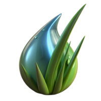 dramatic creative A close-up of a dewdrop on a blade of grass, macro photography, natural lighting high resolution png