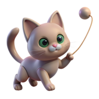 dramatic classic A playful kitten batting at a string, soft, diffused lighting creating a playful atmosphere. Photorealistic style authentic png