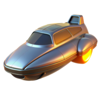 wonderful modern A futuristic, levitating vehicle with sleek, aerodynamic lines, bathed in the warm glow of a setting sun on a Martian landscape. Photorealistic style high quality png