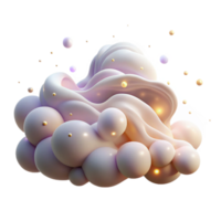 impressive artistic A field of softly glowing particles, drifting and swirling in a gentle breeze, in a ethereal, romantic style detailed png
