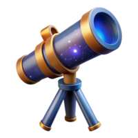 stunning vintage A telescope observing distant galaxies, dark, starry night sky, astronomical style professional png