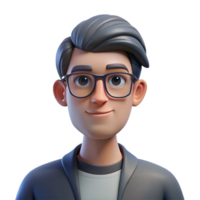 deslumbrante minimalista retrato do uma homem com óculos e uma sério expressão, aceso de a legal luz do uma computador tela, dentro uma gráfico romance estilo 4k png