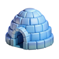 serene abstract Igloo, snow blocks, arctic landscape, soft blue light, traditional style detailed png