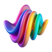 extraordinary abstract An abstract representation of sound waves, using vibrant colors and flowing lines, in a dynamic style authentic png