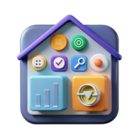 elegant vintage A smart home interface displaying various data points, clean, minimalist design, user-friendly style professional png