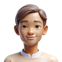 elegant modern Portrait of a person with vitiligo, showcasing their unique skin patterns, lit by soft, diffused light, in a naturalistic, photographic style premium png