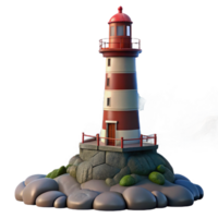 elegant vintage A towering lighthouse on a rocky coastline, dramatic storm clouds and waves, maritime painting style genuine png