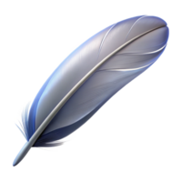 beautiful classic A single feather floating in the air, soft diffused light, photorealistic style high quality png