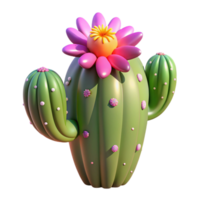 serene minimalist A desert cactus in bloom under the scorching midday sun, vibrant colors, photorealistic style 4K png