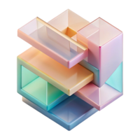 impressive vintage A dynamic composition of overlapping, translucent planes in pastel colors, creating a sense of layering and transparency, in a minimalist, geometric abstraction style genuine png