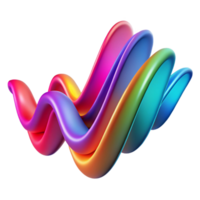 beautiful artistic An abstract representation of sound waves, using vibrant colors and flowing lines, with a dynamic, kinetic art style high resolution png