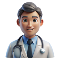 beautiful creative Portrait of a doctor with a compassionate gaze, wearing a stethoscope, lit by the cool, sterile light of a hospital room, in a photorealistic style professional png