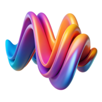 elegant vintage An abstract representation of sound waves, using vibrant colors and flowing lines, in a dynamic style genuine png