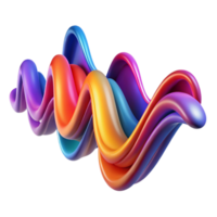 dramatic minimalist An abstract representation of sound waves, using vibrant colors and flowing lines, in a dynamic style genuine png