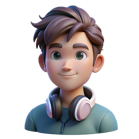 impressive minimalist Portrait of a teenager with headphones around their neck and a wistful expression, bathed in soft, diffused light, in a contemporary photographic style original png