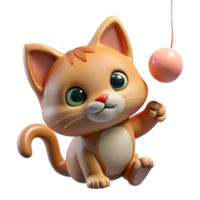 wonderful traditional A curious kitten batting at a dangling string, soft window light, playful photography style 4K png