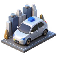 impressive rustic A self-driving car navigating a busy city street, realistic lighting, photorealistic style high resolution png