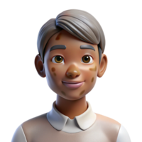 magnificent abstract Portrait of a person with vitiligo, showcasing their unique skin patterns, lit by soft, diffused light, in a naturalistic, photographic style premium png