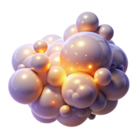 extraordinary rustic A field of floating, translucent bubbles, filled with swirling smoke and light, illuminated by a warm, ethereal glow, in a mystical, dreamlike style exclusive png