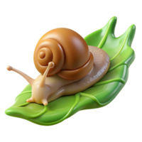 beautiful classic A snail slowly moving across a leaf, macro photography style, detailed texture and slime trail high resolution png