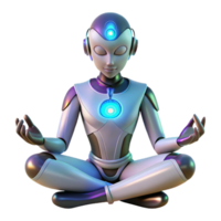 ShocKING (Lotus) human robot パンデッド impressive classic A humanoid robot meditating in a lotus