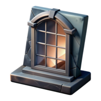 stunning vintage A broken window in an abandoned building, urban decay theme, dim overcast light, gritty realism high resolution png