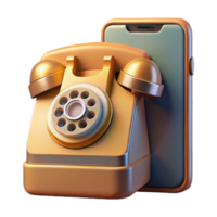 extraordinary traditional A vintage rotary telephone morphing into a sleek, modern smartphone, split-screen composition, warm, nostalgic lighting, surreal style high quality png