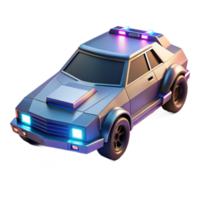 serene classic A futuristic vehicle patrolling a deserted street, flashing lights, cyberpunk style, dynamic composition, dramatic lighting premium png