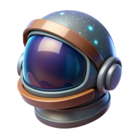 vibrant abstract A close-up of a futuristic helmet with a transparent visor, reflecting a nebula and distant stars. Space opera style original png
