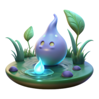 impressive classic A whimsical will-o'-the-wisp with flickering light and ethereal form, floating through a swamp. Soft, mysterious lighting. Dreamlike style professional png