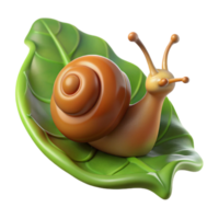 elegant abstract A snail slowly moving across a leaf, macro photography style, detailed texture and slime trail exclusive png