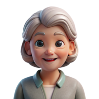 dramatic traditional Portrait of an elderly woman with a kind smile and twinkling eyes, lit by soft, warm light, in a nostalgic style exclusive png