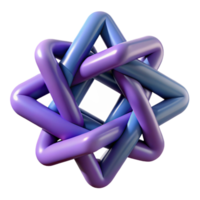 beautiful vintage Interlocking geometric shapes forming a complex, three-dimensional structure, with sharp edges and contrasting colors high resolution png