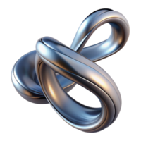 stunning rustic A flowing, ribbon-like form, twisting and turning in space, rendered in a metallic, chrome finish exclusive png