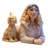 extraordinary classic A mysterious sphinx with the body of a lion and the head of a woman, gazing into the distance. Surrealism style, soft lighting high resolution png