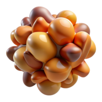 magnificent abstract A cluster of amorphous shapes, morphing and evolving, in a warm, earthy color palette, in an organic, abstract style genuine png