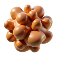 beautiful minimalist A cluster of amorphous, organic shapes, morphing and evolving, in a warm, earthy color palette exclusive png
