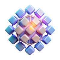 dramatic vintage A grid of interconnected squares, pulsating with light and color, in a dynamic, generative art style detailed png