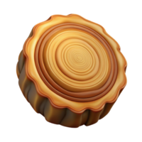 impressive artistic A cross-section of a tree trunk, showing intricate growth rings, warm, low-key lighting, scientific illustration style high resolution png
