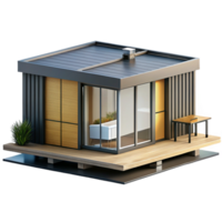 wonderful modern Prefabricated modular house, sleek design, customizable modules, modern style exclusive png