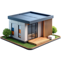 vibrant artistic Prefabricated modular house, sleek design, customizable modules, modern style authentic png