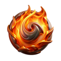 magnificent creative A powerful elemental with swirling fire and glowing embers, embodying the spirit of fire. Dramatic, high-contrast lighting. Abstract style exclusive png