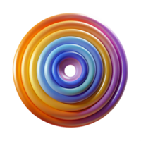 serene vintage A series of concentric circles, radiating outwards in waves of color, in a vibrant, op-art style 4K png