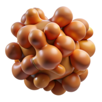 serene minimalist A cluster of amorphous, organic shapes, morphing and evolving, in a warm, earthy color palette premium png