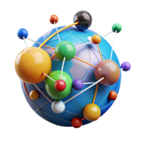 stunning rustic A data visualization representing global internet traffic, colorful, dynamic lines and nodes, abstract style 4K png