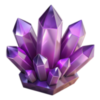 elegant minimalist A cluster of amethyst crystals, intricate facets, soft purple lighting, gemstone photography style high resolution png