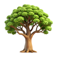 wonderful minimalist A majestic oak tree with sprawling branches, dappled sunlight, realistic style authentic png